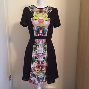 Prabal Gurung for Target black and floral dress